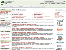 Tablet Screenshot of javascriptkit.com